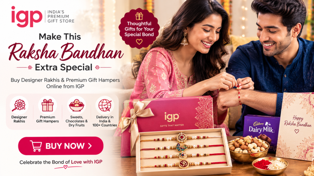 IGP Gifts India: Buy Rakhi Online with Premium Gifts & Hampers