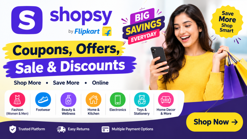Shopsy Coupons, Offers, Sale & Discounts: Shop More and Save More Online